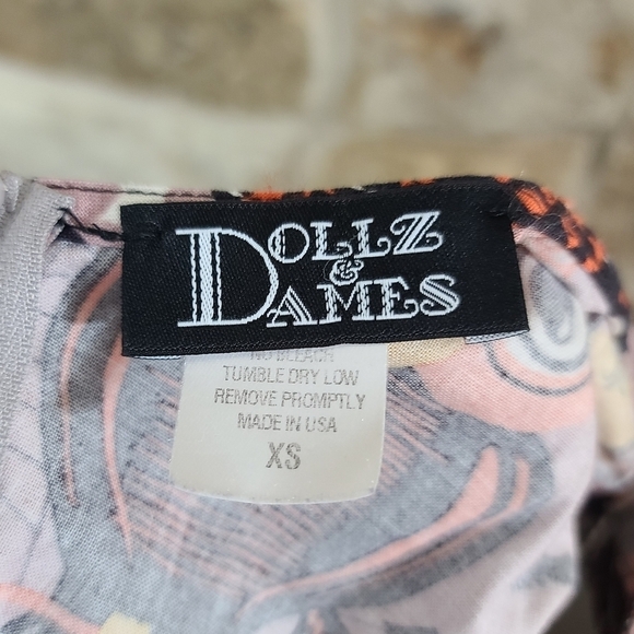 DOLLZ & Dames XS Halloween Fall Owl Spider Web Dress - Picture 7 of 8